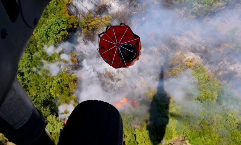700 water drops delivered by UAE rescue team as part of efforts to extinguish forest fires in Albania