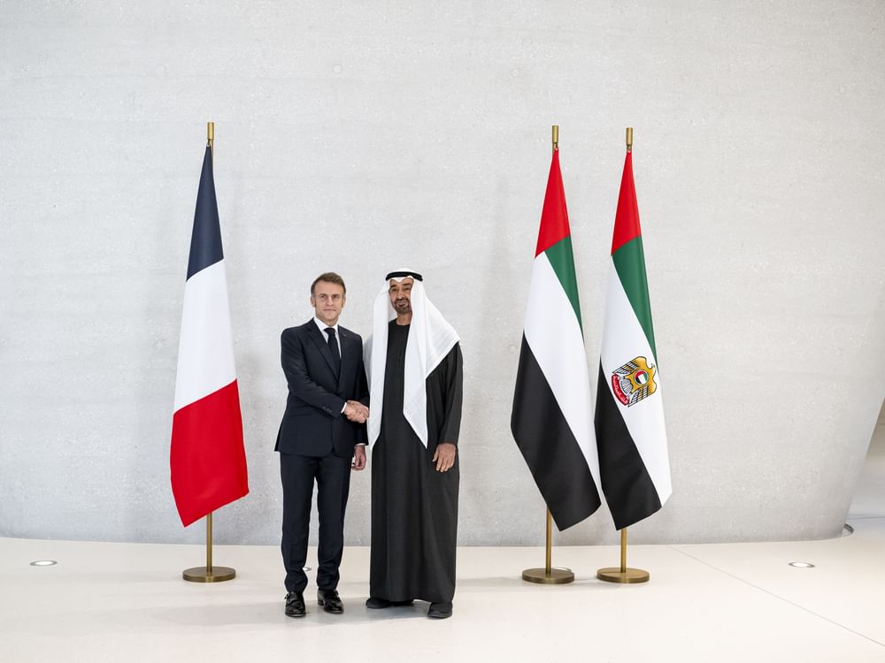UAE President receives French President during working visit to UAE