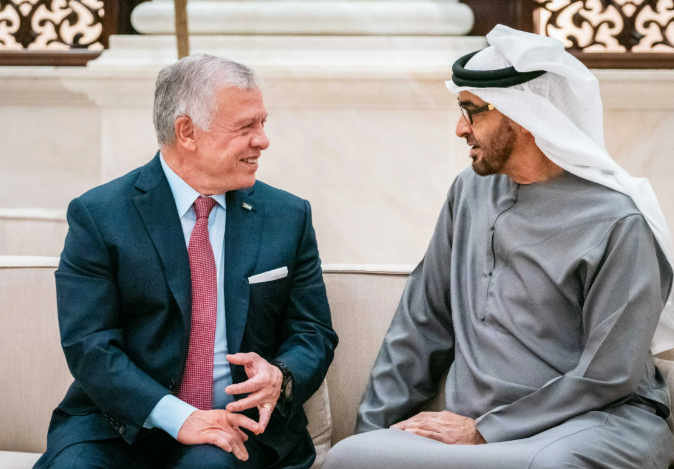 UAE President welcomes King of Jordan at start of working visit to UAE  