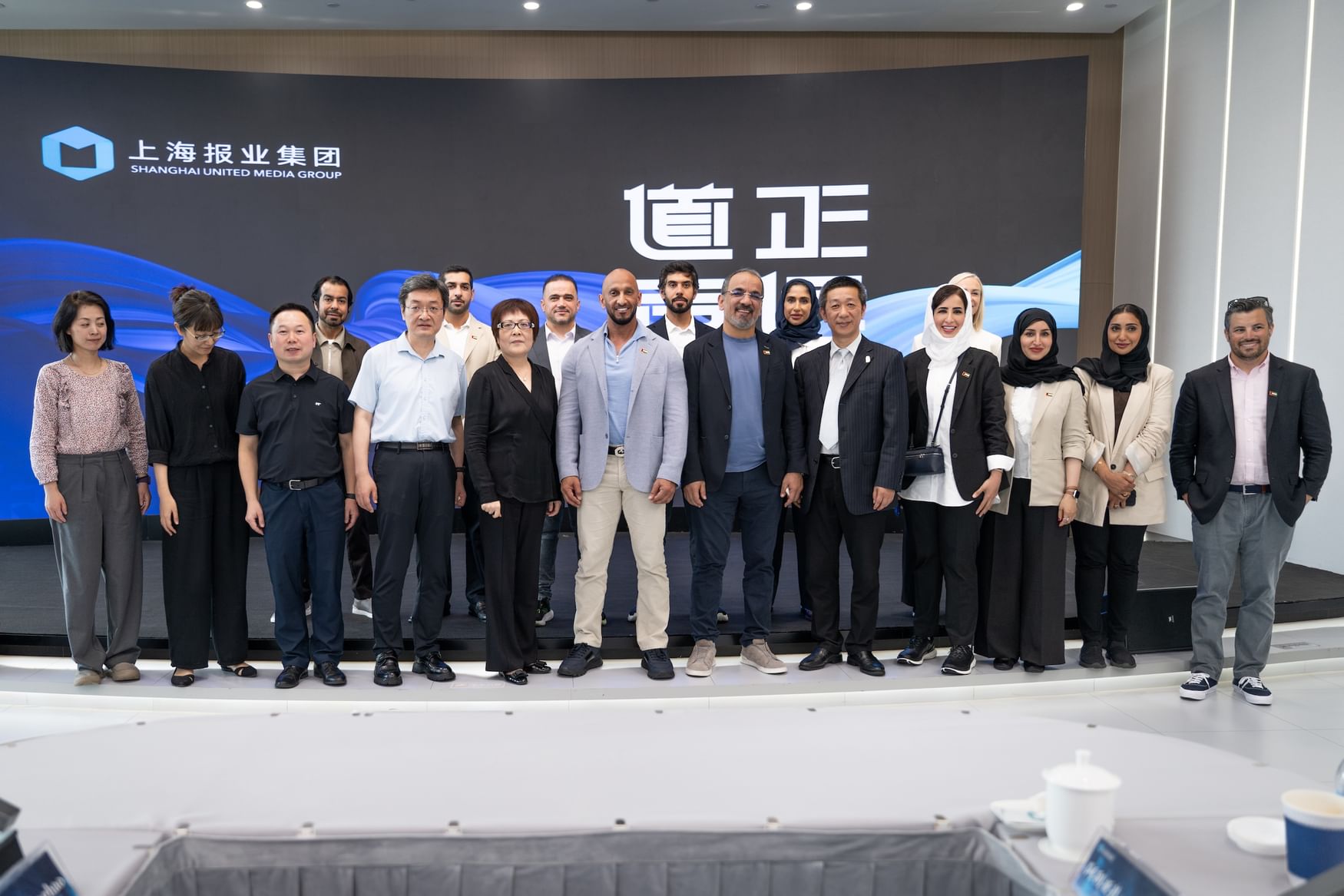Abdulla Al Hamed meets Shanghai media leaders to advance UAE–China media cooperation