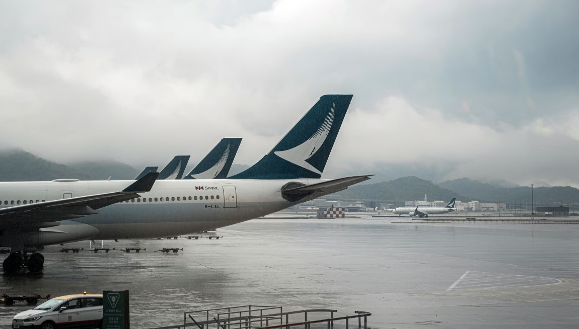 Emirates flight delayed as Typhoon Wipha slams Hong Kong with rain and winds
