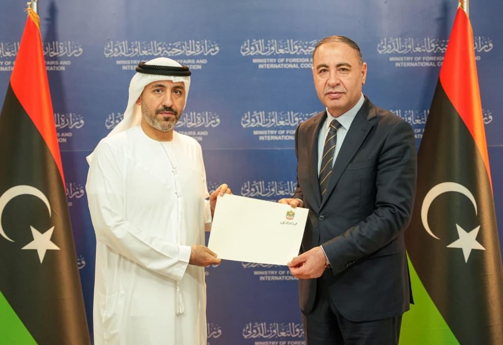 UAE Ambassador presents copy of credentials to Libya’s Acting Minister of Foreign Affairs and International Cooperation