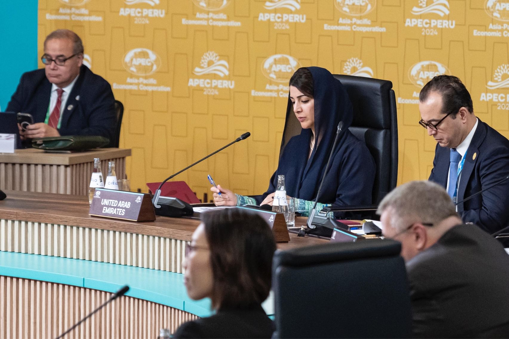 On behalf of UAE President, Reem Al Hashimy participates at 2024 APEC Economic Leaders’ Week