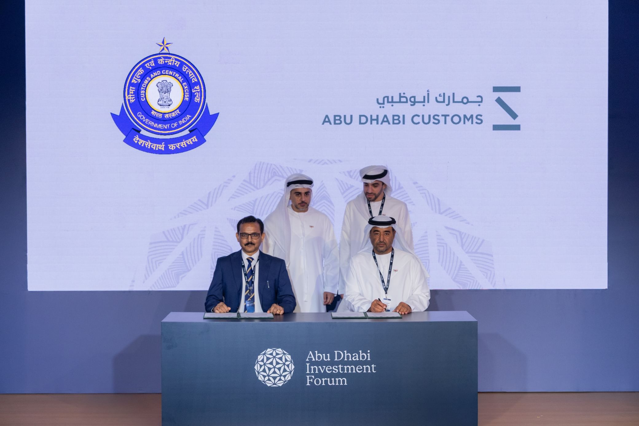 Abu Dhabi Customs, India’s Central Board of Indirect Taxes and Customs sign statement of cooperation