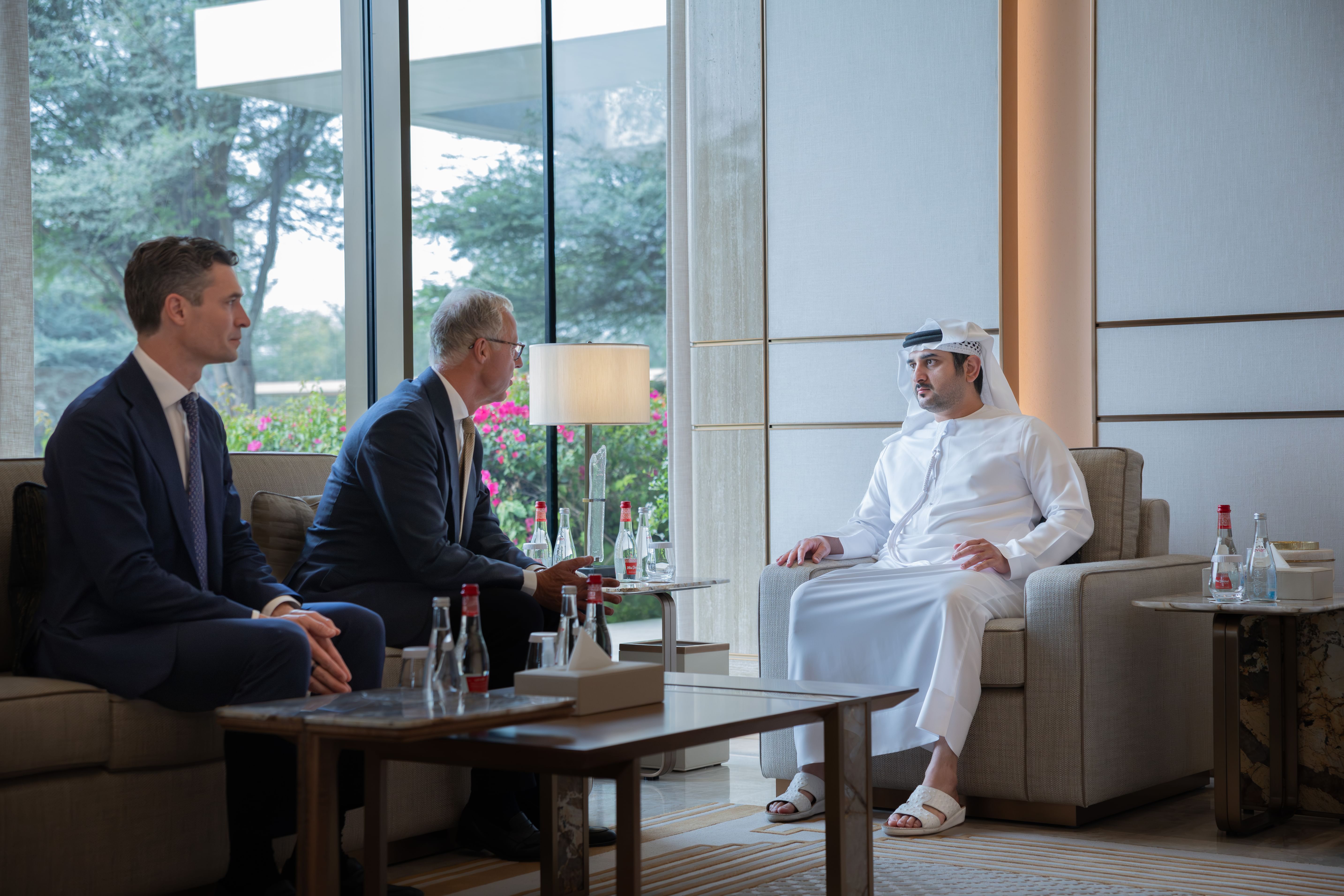 Maktoum bin Mohammed meets with CEO of CVC Capital Partners