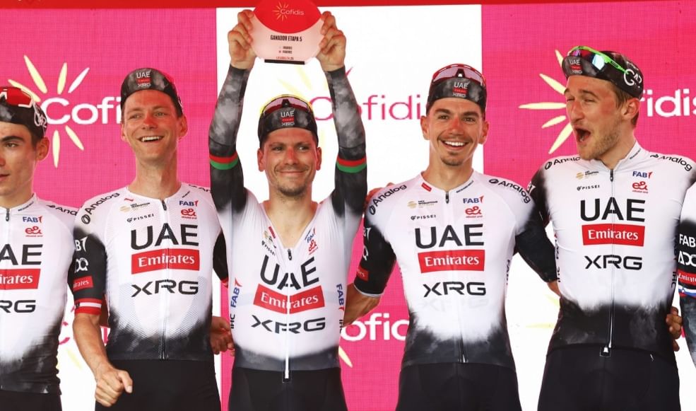 UAE Team Emirates-XRG claim scintillating Team Time Trial win at Vuelta a España 