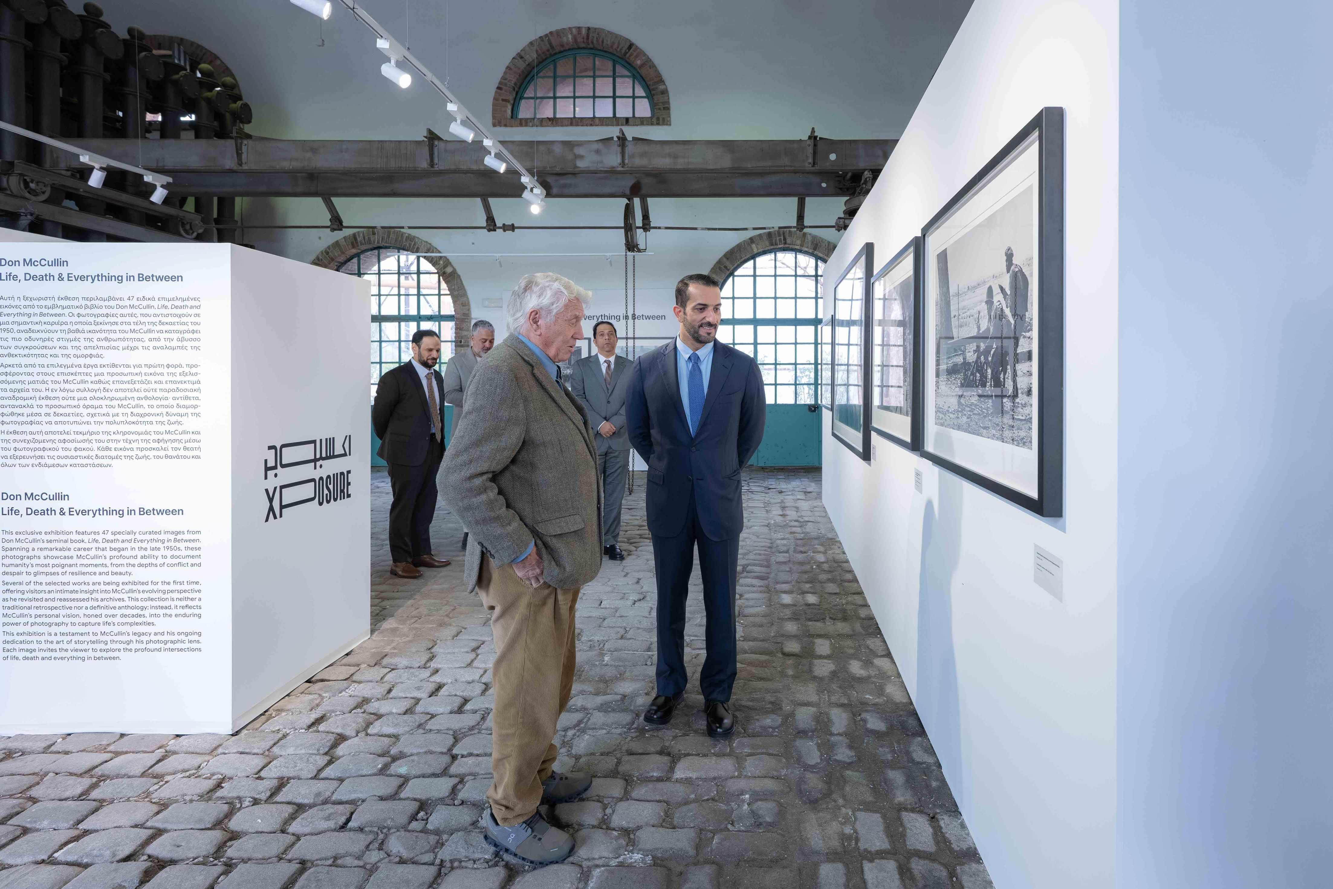 Sultan bin Ahmed inaugurates Don McCullin exhibition in Athens