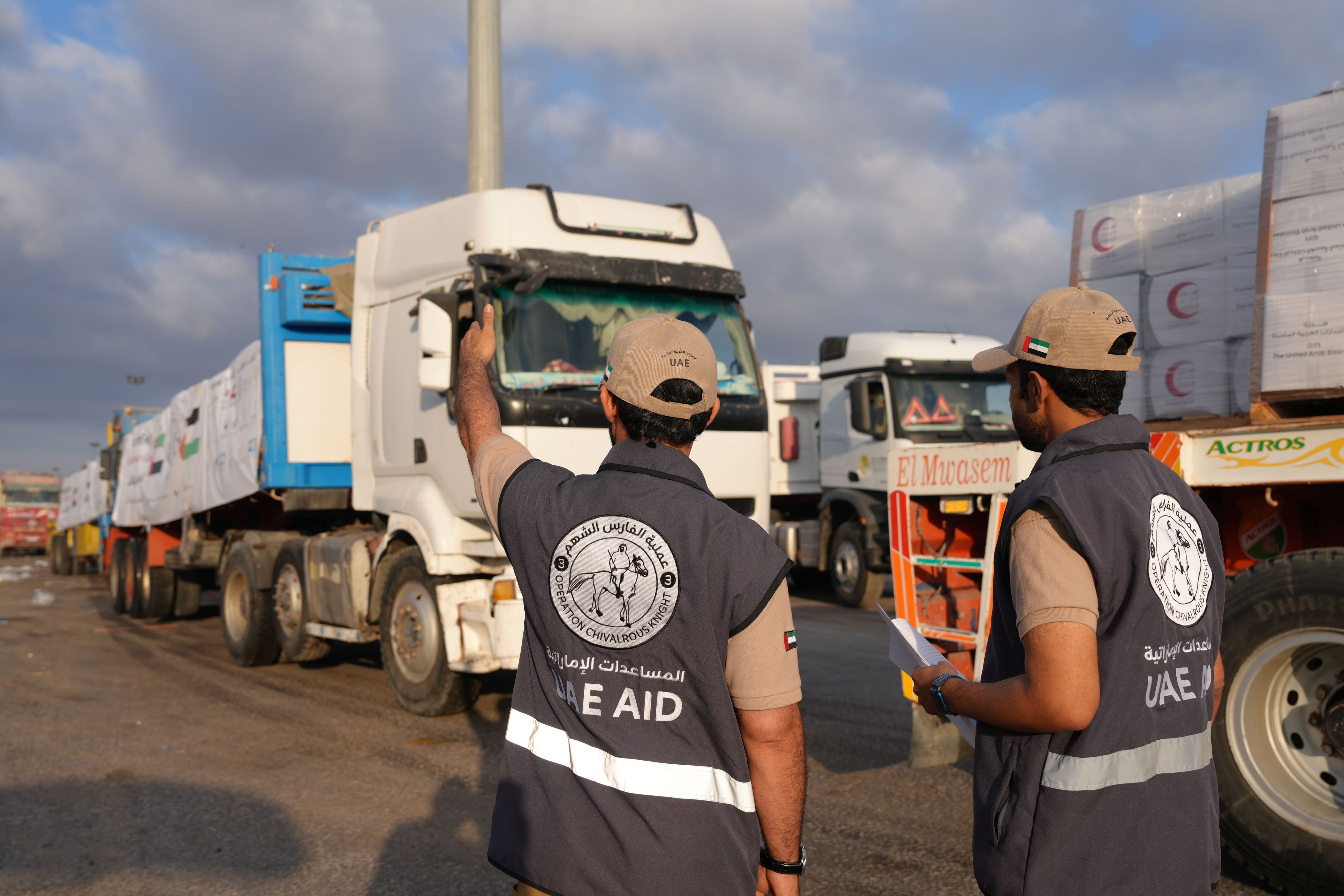 Five UAE aid convoys enter Gaza under ‘Operation Chivalrous Knight 3’