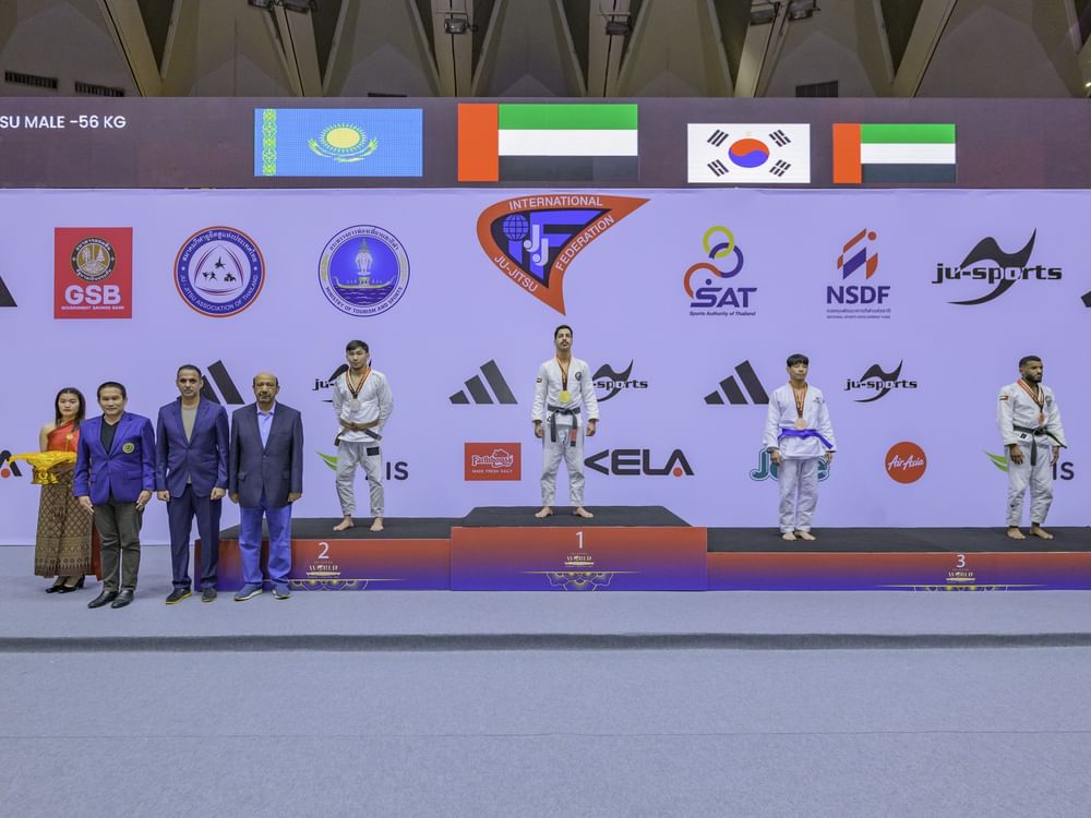 UAE National Team secures three more medals at Jiu-Jitsu World Championship in Thailand