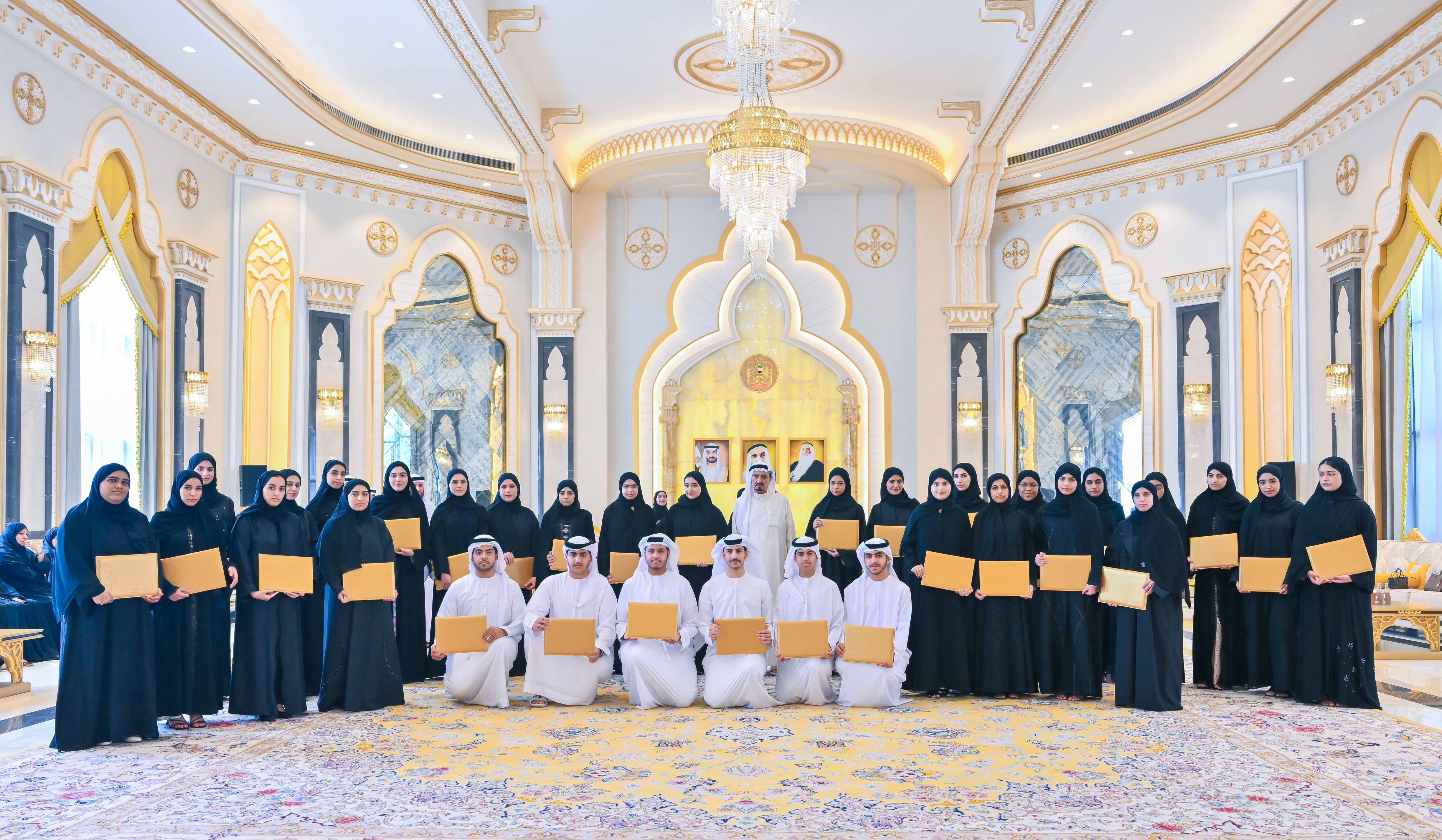 Ajman Ruler, Crown Prince receive top high school graduates