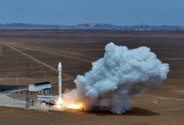 China launches five satellites into space