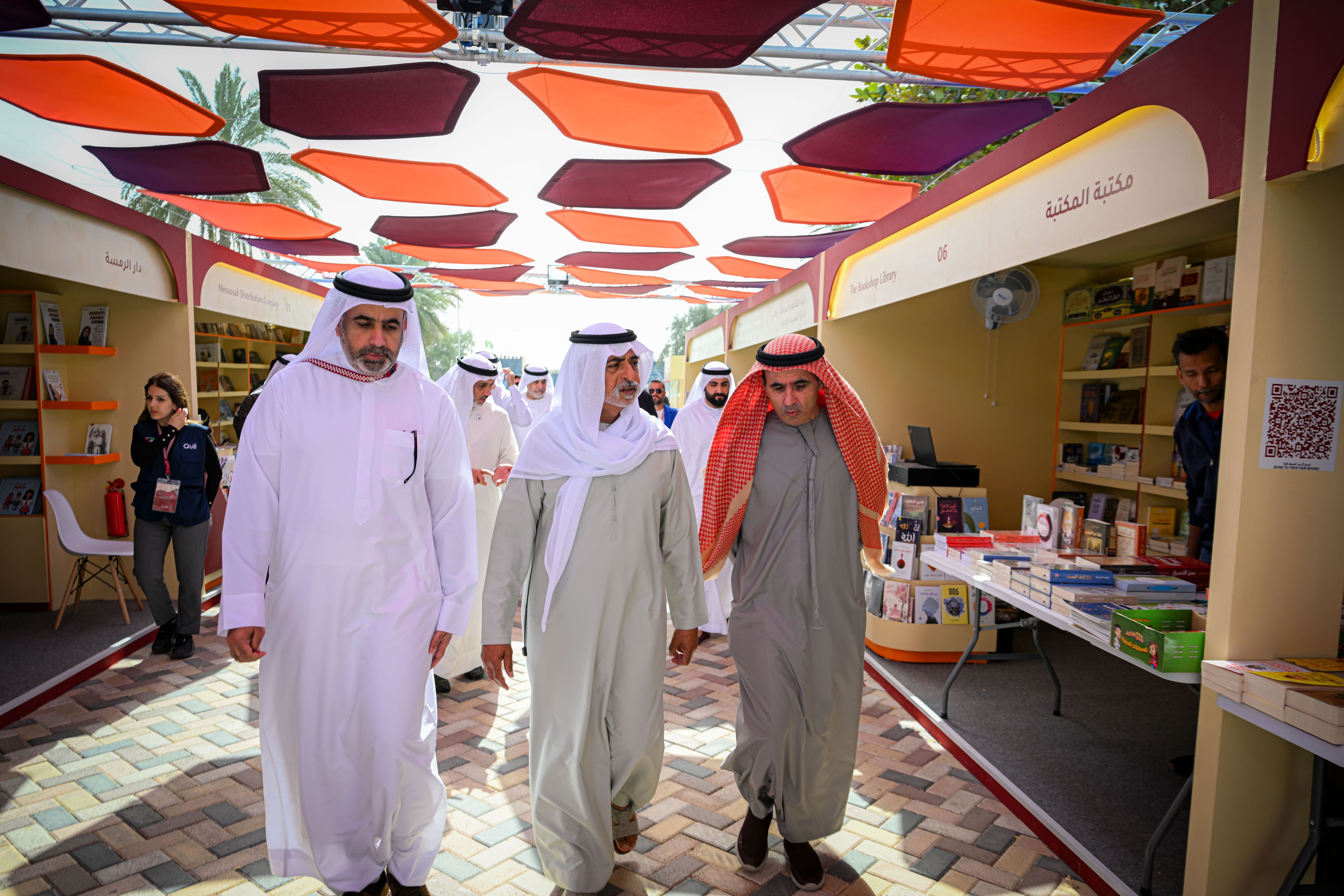 Nahyan bin Mubarak visits Al Dhafra Book Festival 2026