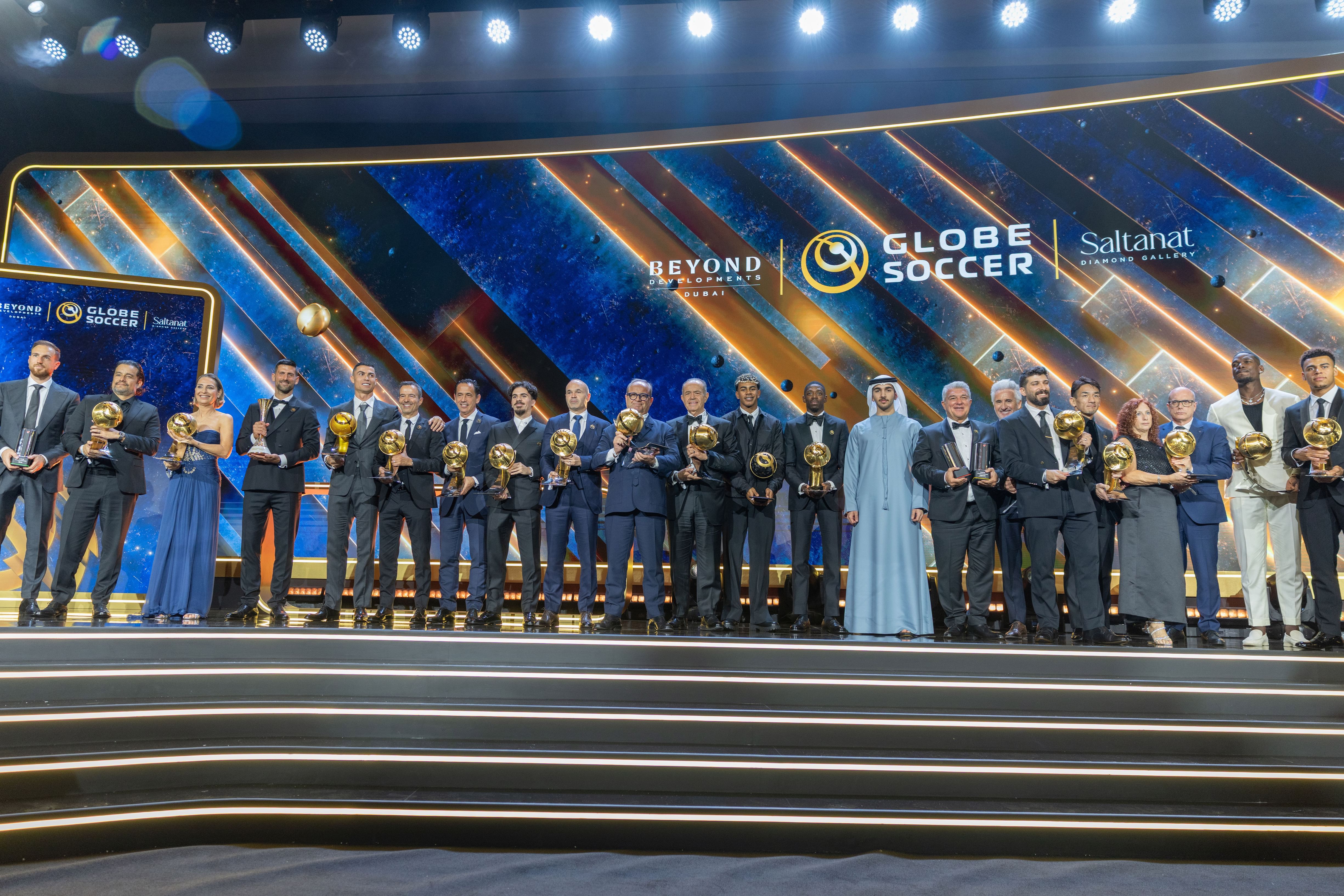 Mohammed bin Rashid bin Mohammed bin Rashid attends 16th GLOBE SOCCER Awards