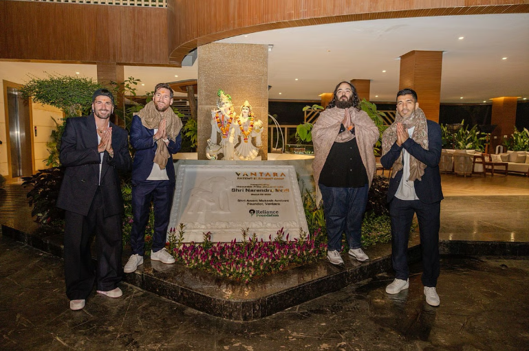 Lionel Messi visits Vantara, immersed in sacred Indian traditions and wildlife conservation