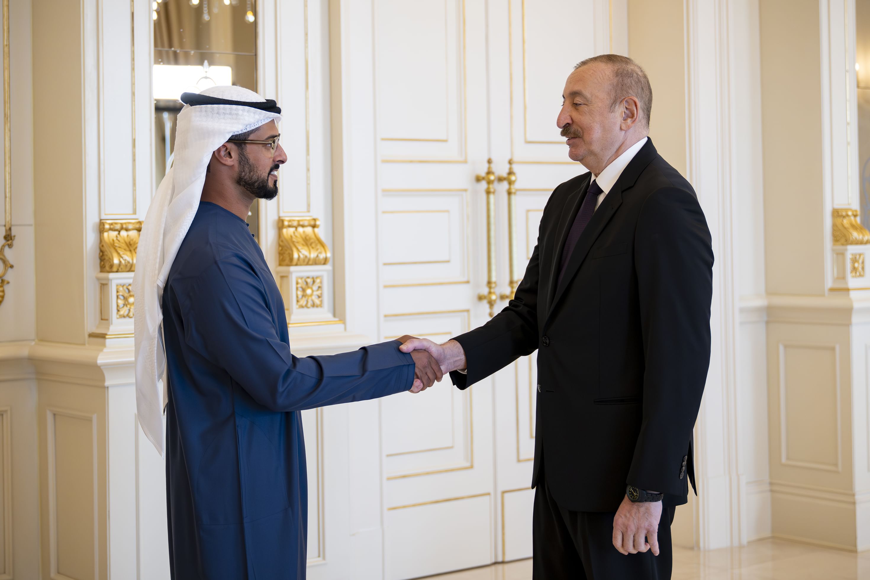 President of Azerbaijan receives Zayed bin Hamdan bin Zayed