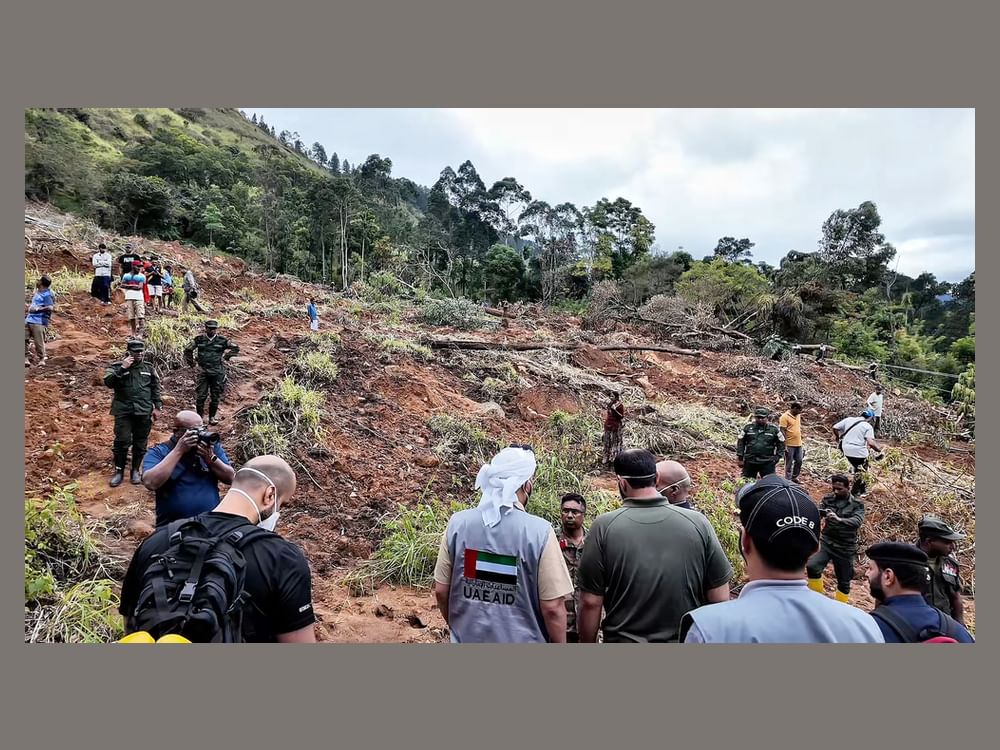 UAE Search & Rescue Team continues relief efforts for Sri Lanka cyclone victims, recovering eight additional bodies