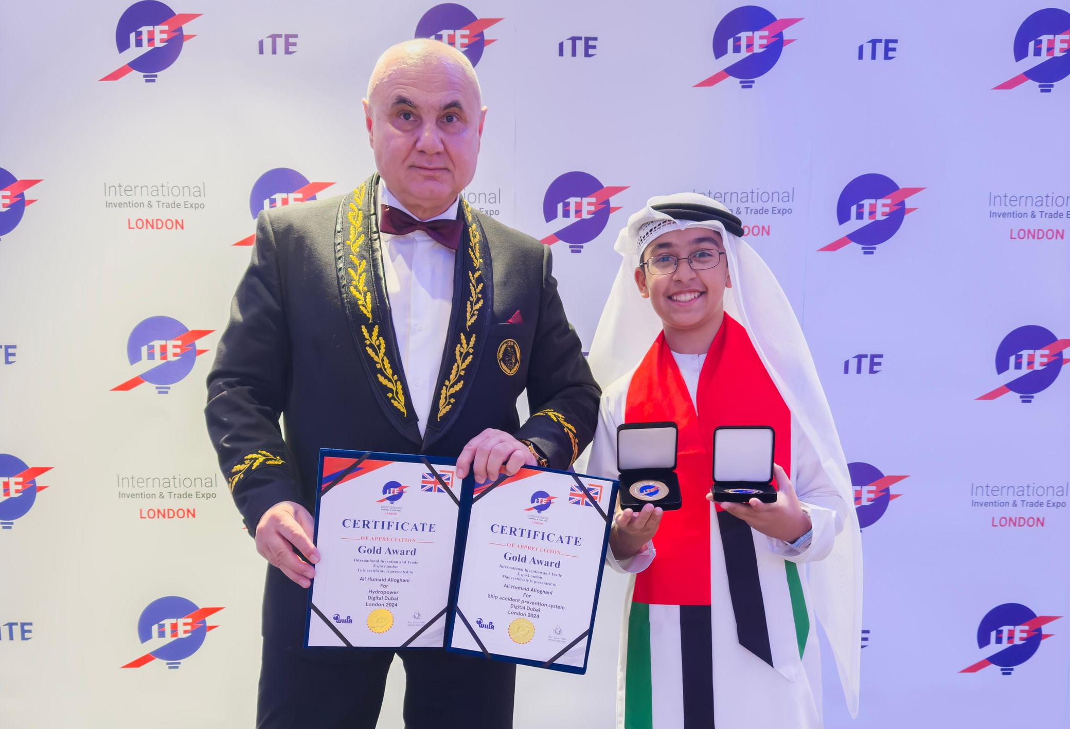 Emirati Student Wins Leadership Medal and Two Golds at London International Inventions and Trade Expo