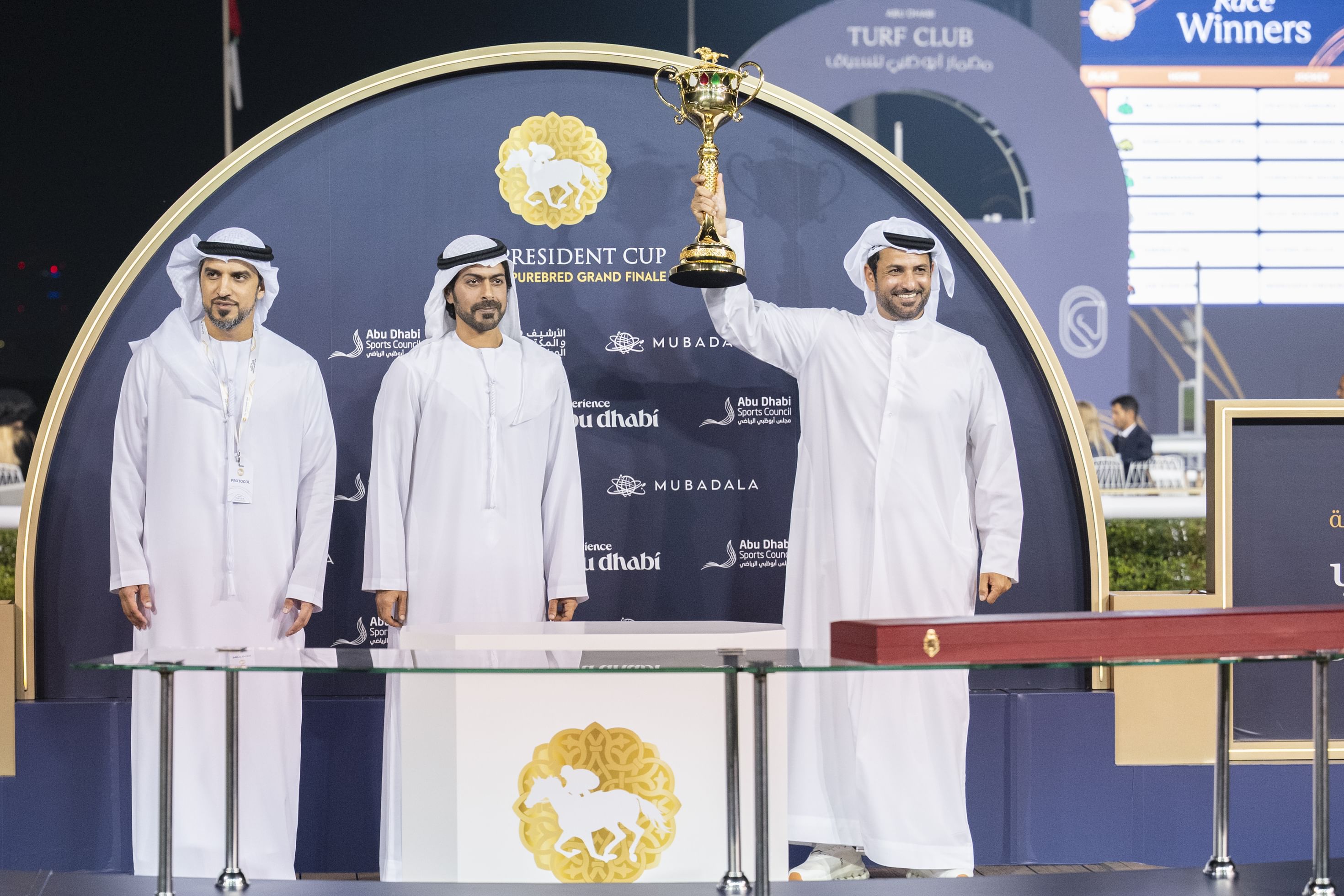 Khalifa bin Tahnoon bin Mohammed attends grand finale of 33rd UAE President Cup for Arabian Purebred Horses