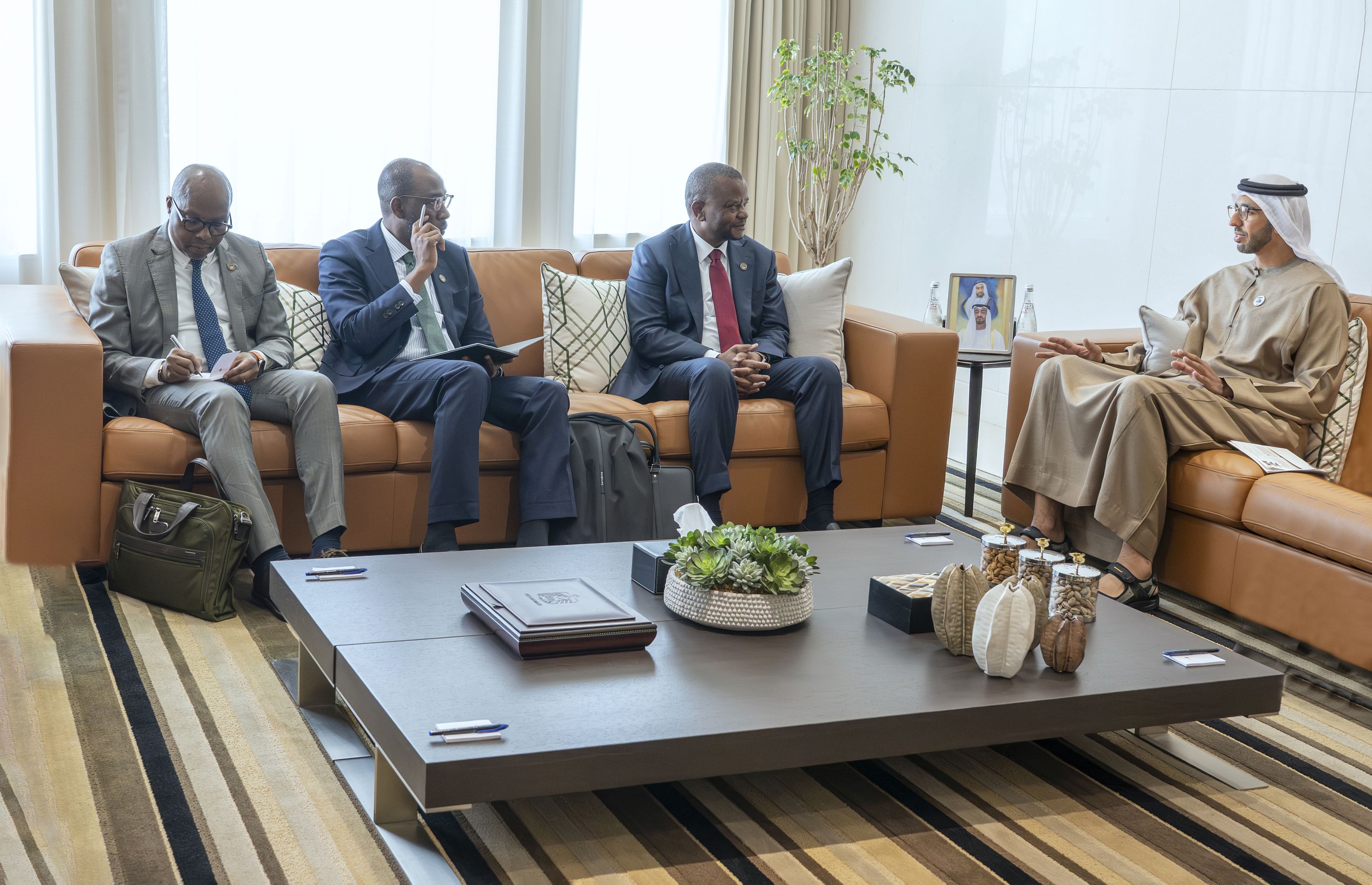 Shakhboot bin Nahyan Al Nahyan meets ministers from Republic of Mozambique