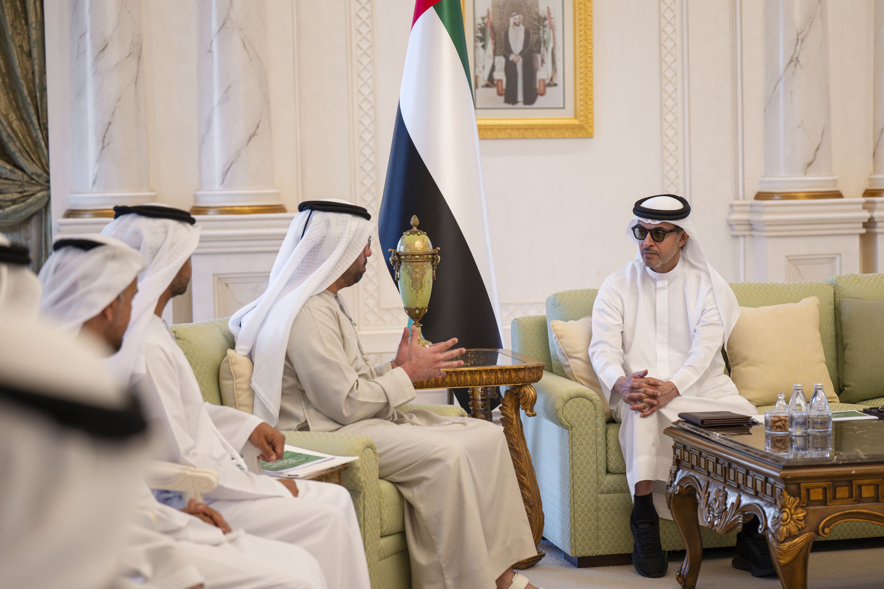 Hazza bin Zayed reviews updates, development plans of energy, water sectors in Al Ain Region