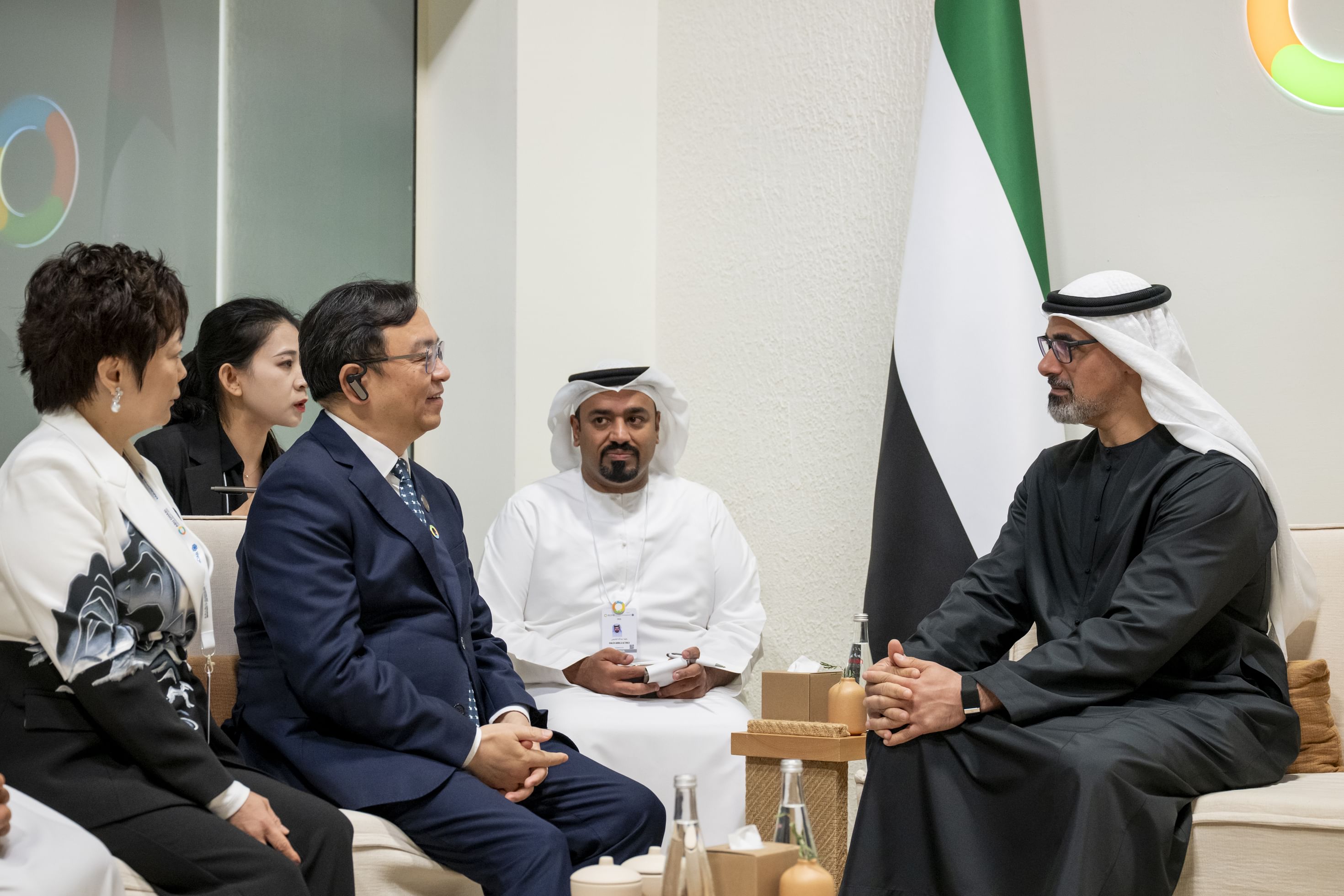 Khaled bin Mohamed bin Zayed meets CEO of Chinese electric vehicles manufacturer BYD