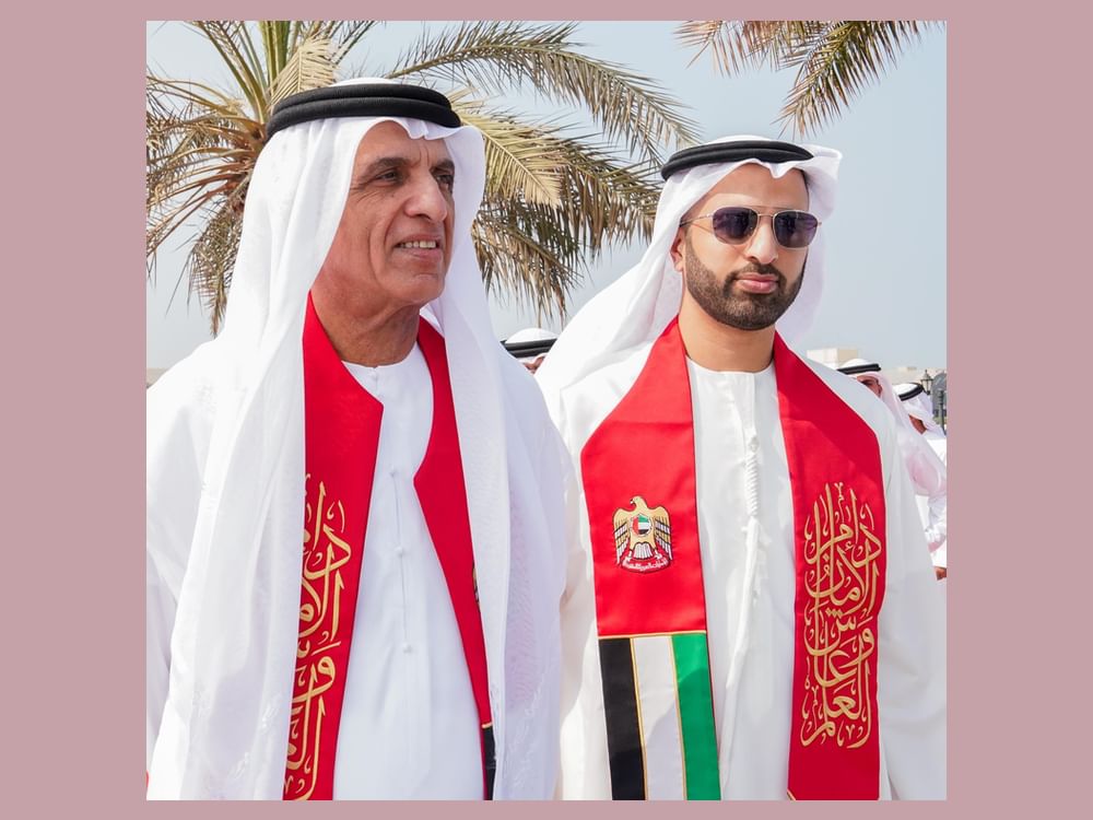 Saud bin Saqr raises UAE flag on Al Qawasim Corniche in Ras Al Khaimah to mark Flag Day