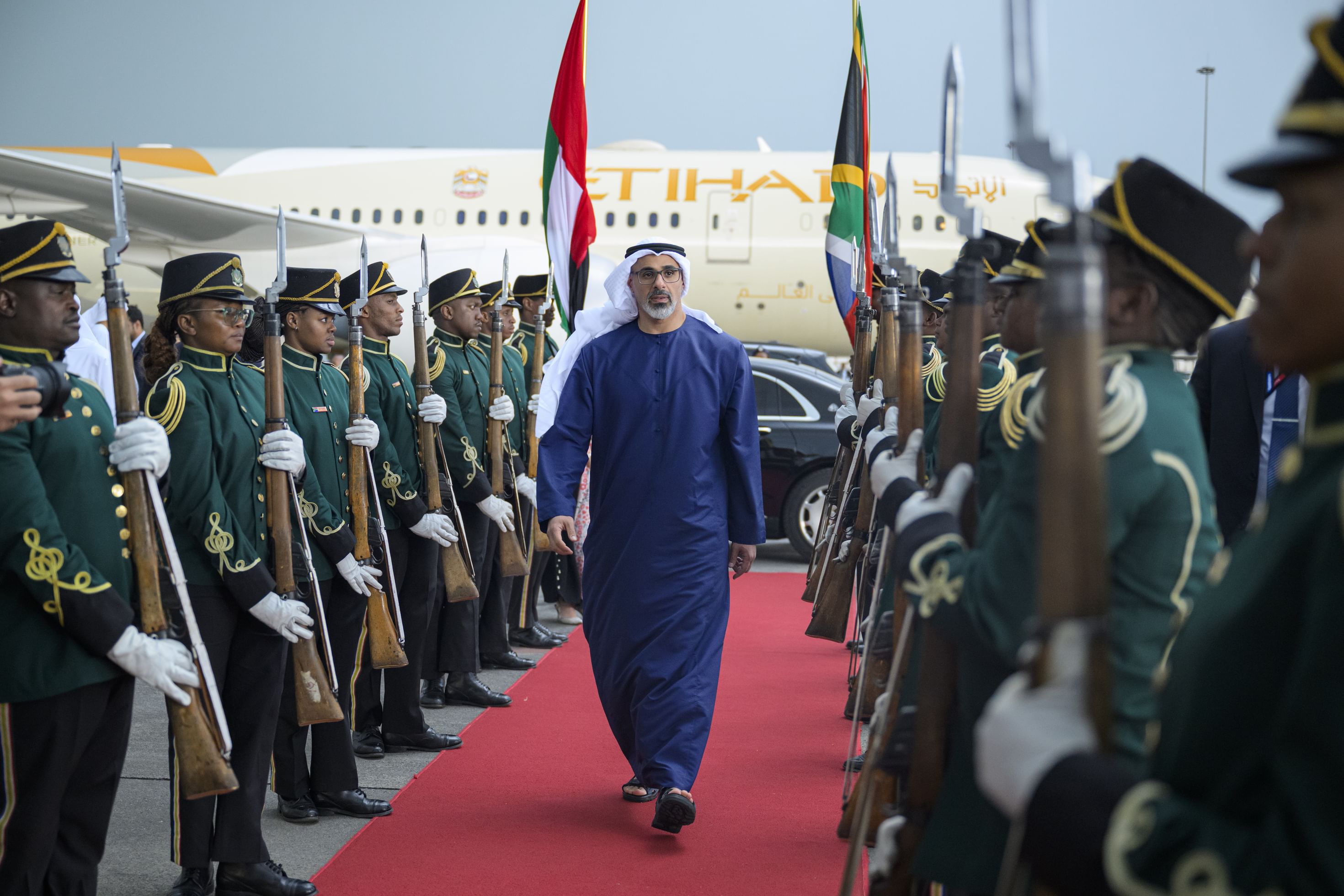 Crown Prince of Abu Dhabi departs South Africa after attending G20 Summit