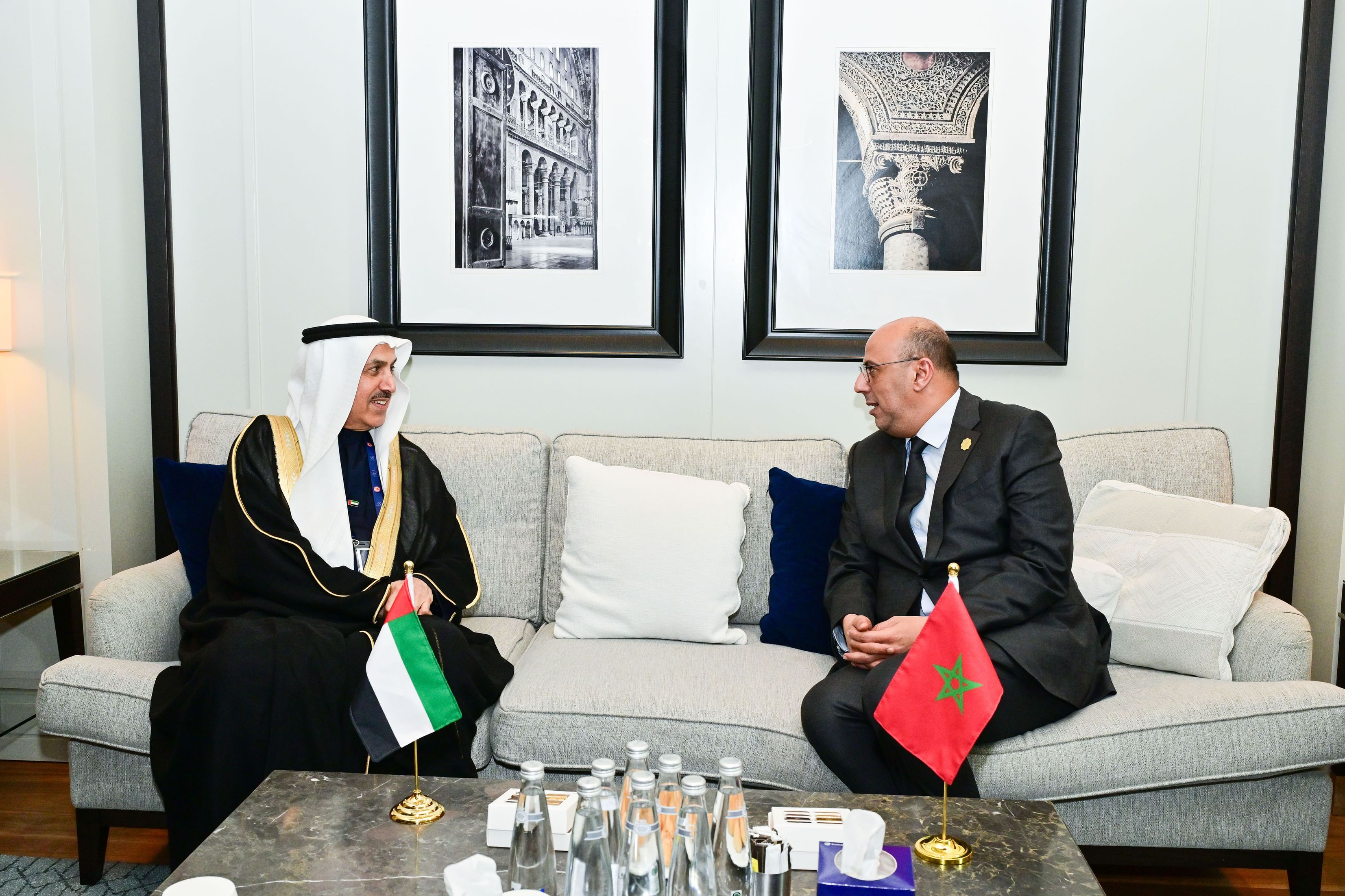 Ghobash meets Speaker of Morocco’s House of Councillors