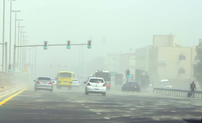 Dust storms, rough seas, and rising temperatures expected today