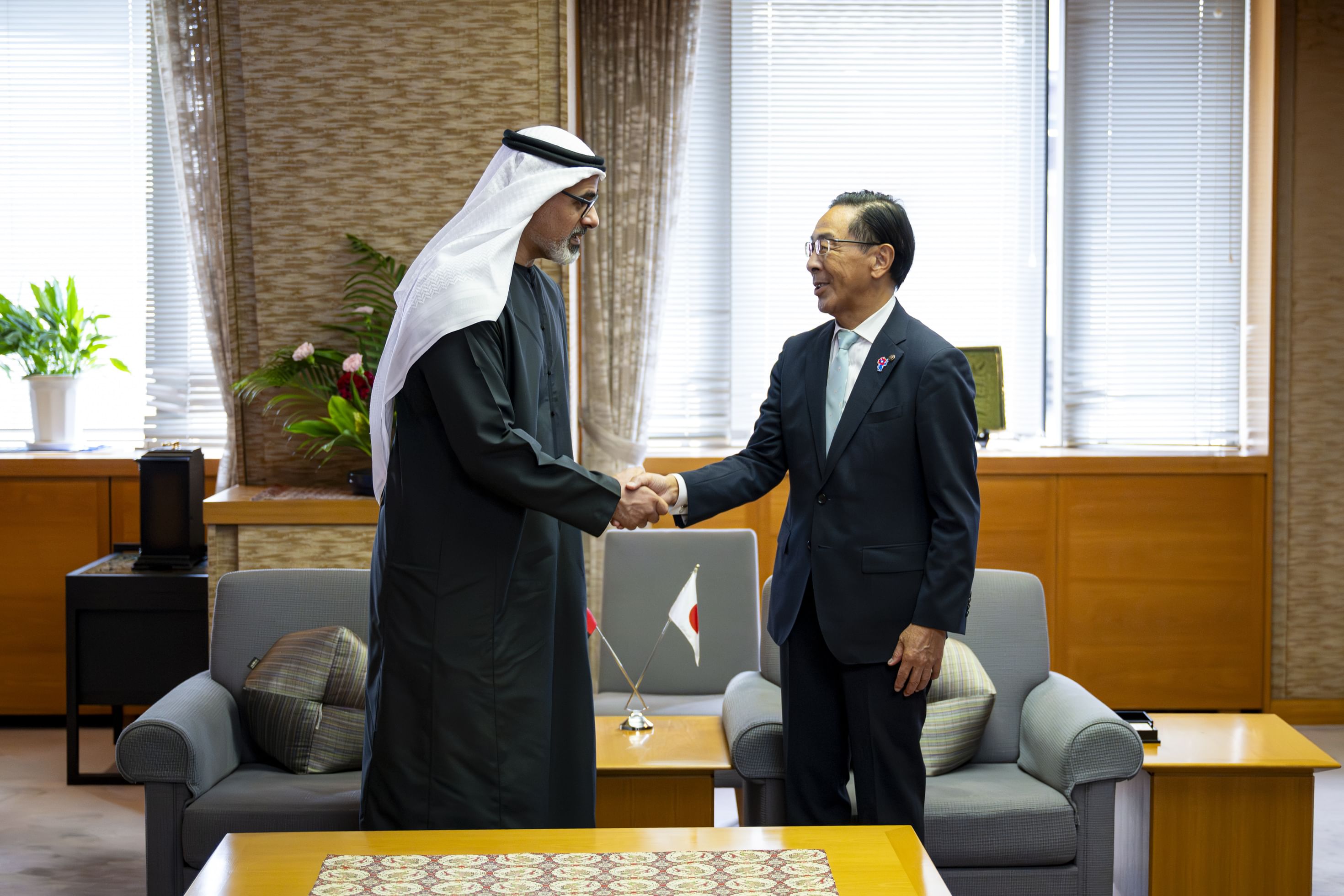 Crown Prince of Abu Dhabi meets Governor of Kyoto Prefecture