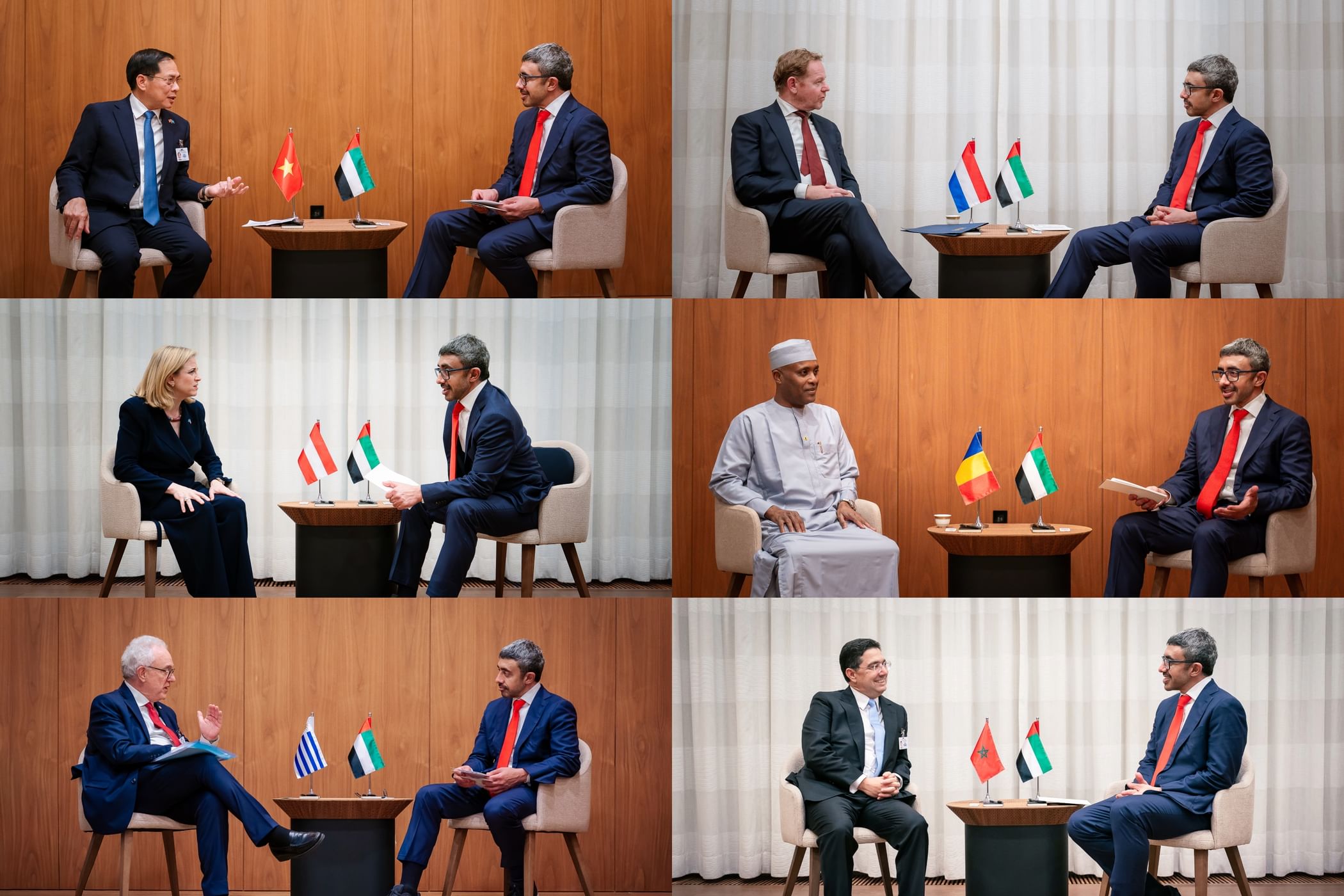 Abdullah bin Zayed discusses cooperation with number of foreign ministers in New York