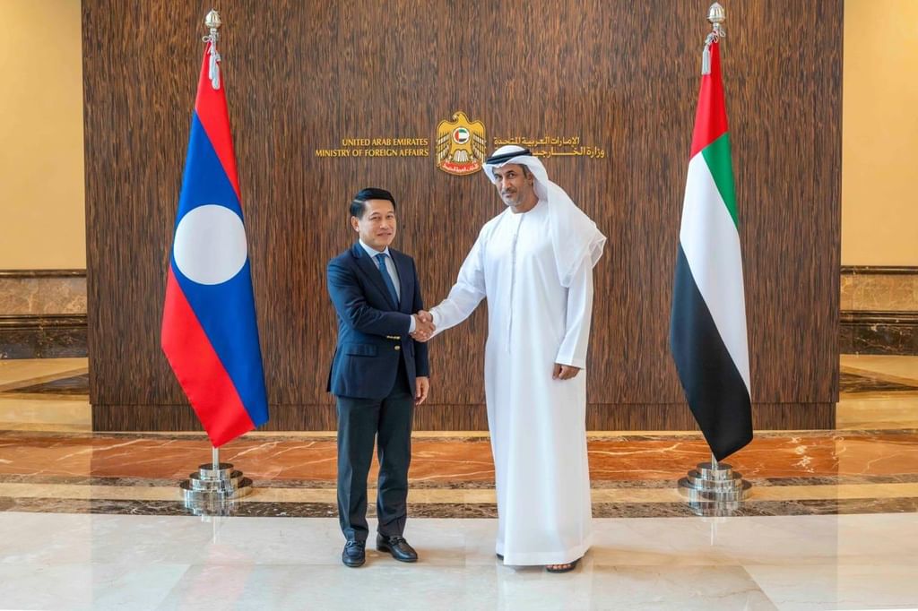 Al Hajeri receives Deputy Prime Minister of Laos to discuss ways of enhancing bilateral cooperation