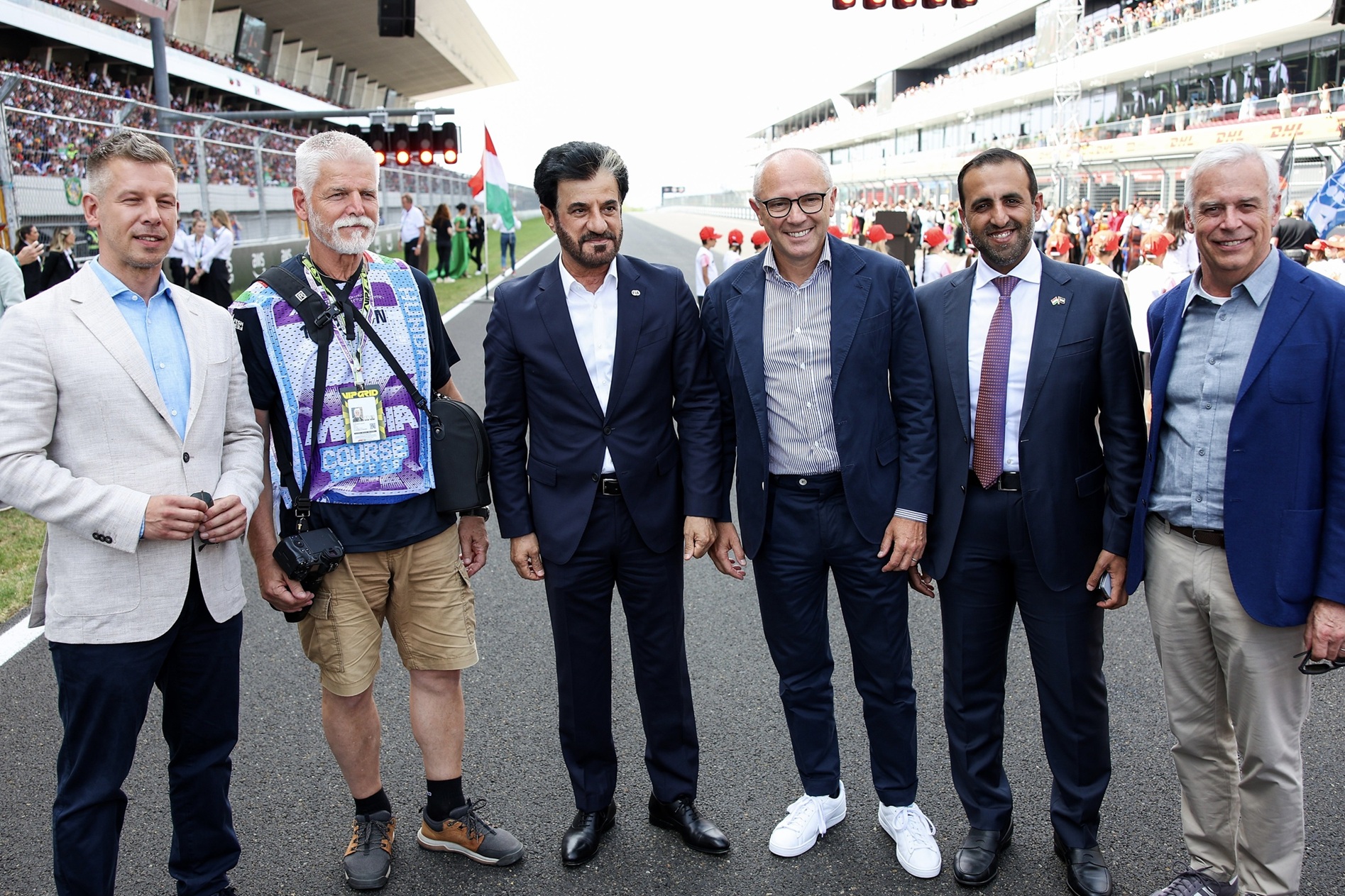FIA President H.E. Mohammed Ben Sulayem meets with Hungarian Prime Minister Péter Magyar and Czech President Petr Pavel at Hungarian Grand Prix