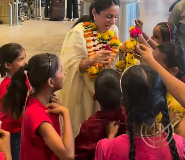 Global award in Dubai: Indian teacher Rouble Nagi greeted with roses by her students