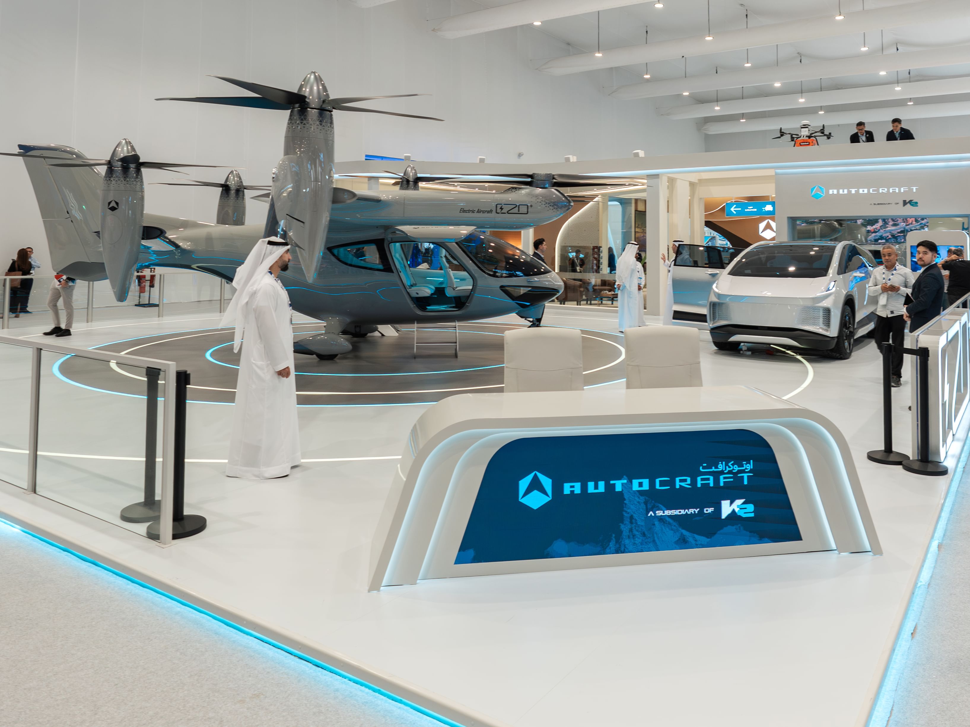 K2’s Autocraft showcasing eVTOL port at Dubai Air Show