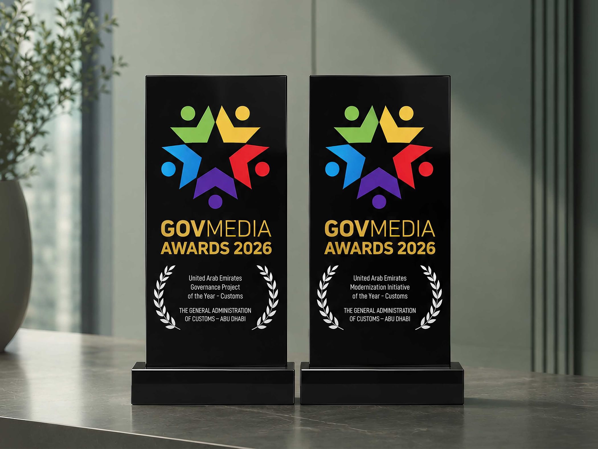 Abu Dhabi Customs receives two awards at GovMedia Conference 2026
