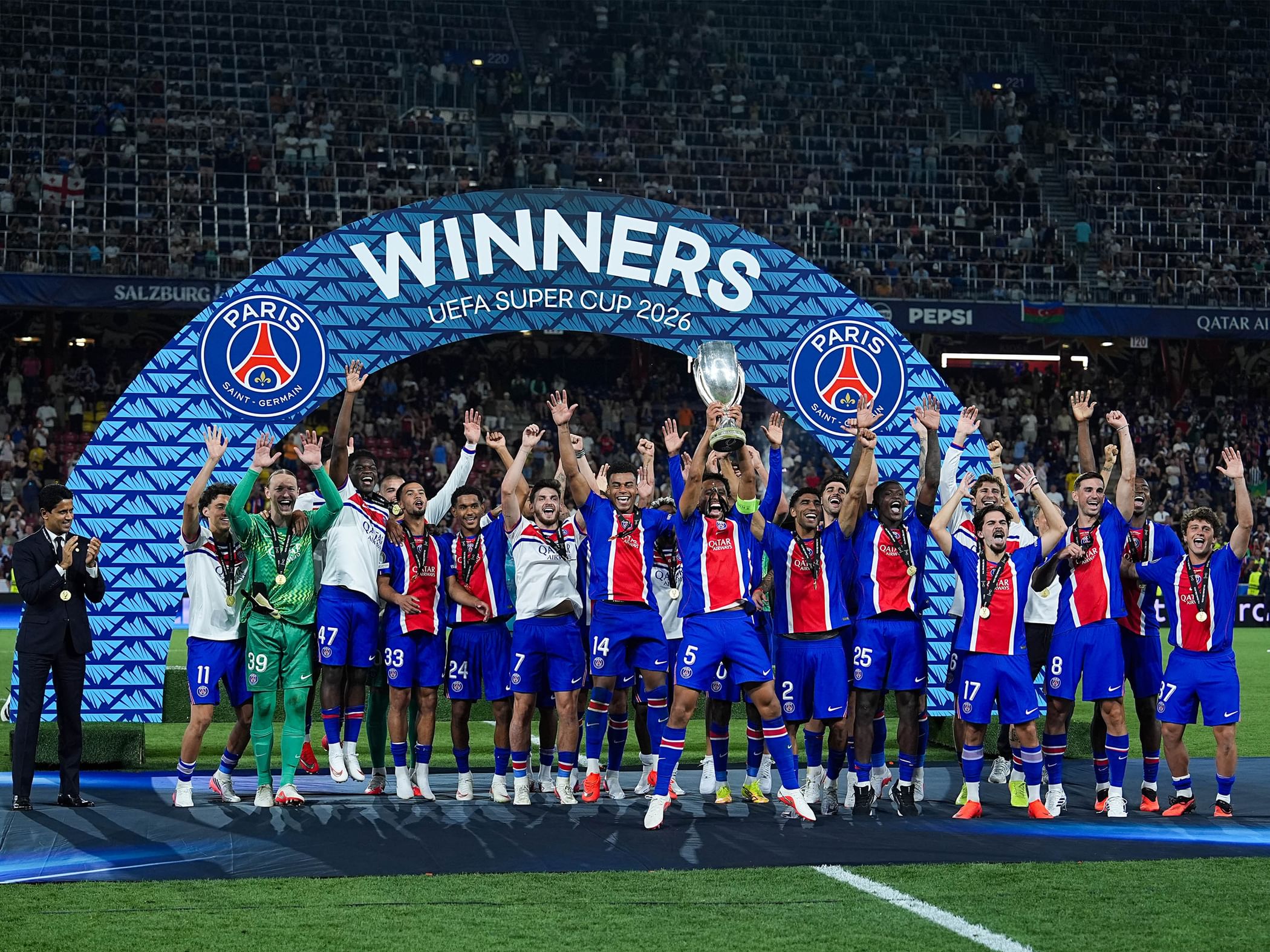 Paris Saint-Germain win UEFA Super Cup