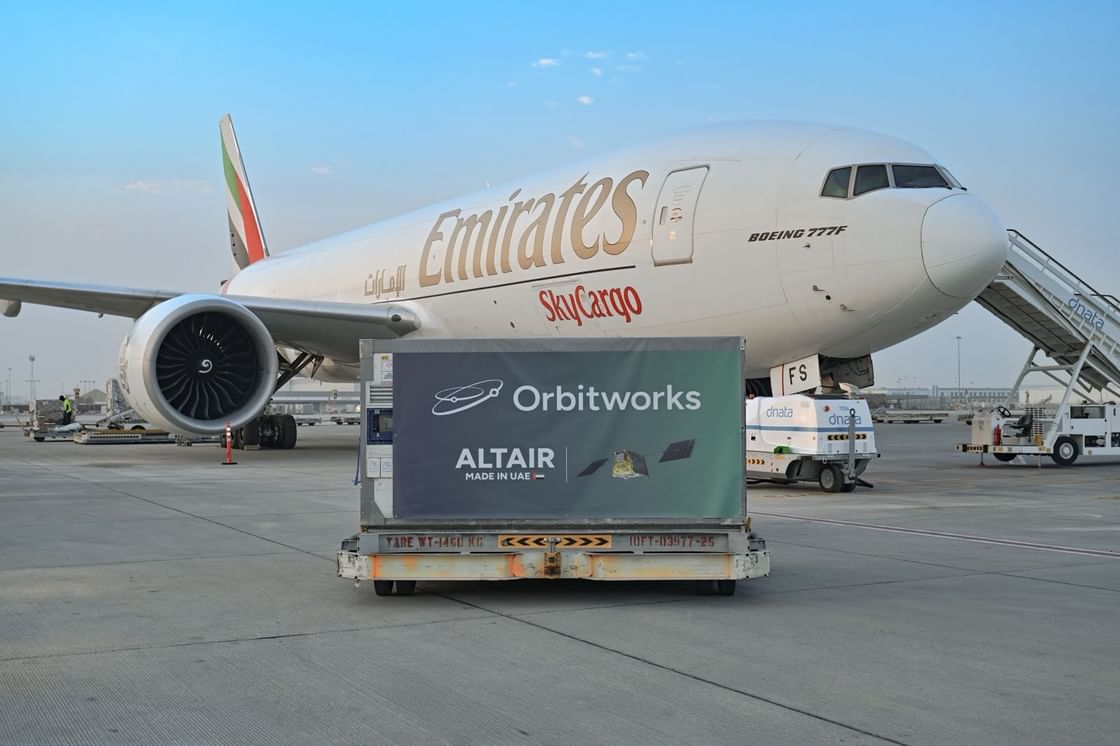 Emirates SkyCargo transports Altair-1 satellite from Dubai to US