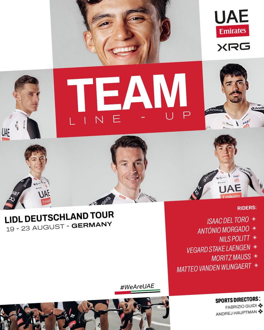 UAE Team Emirates-XRG all set for Deutschland Tour, Renewi Tour