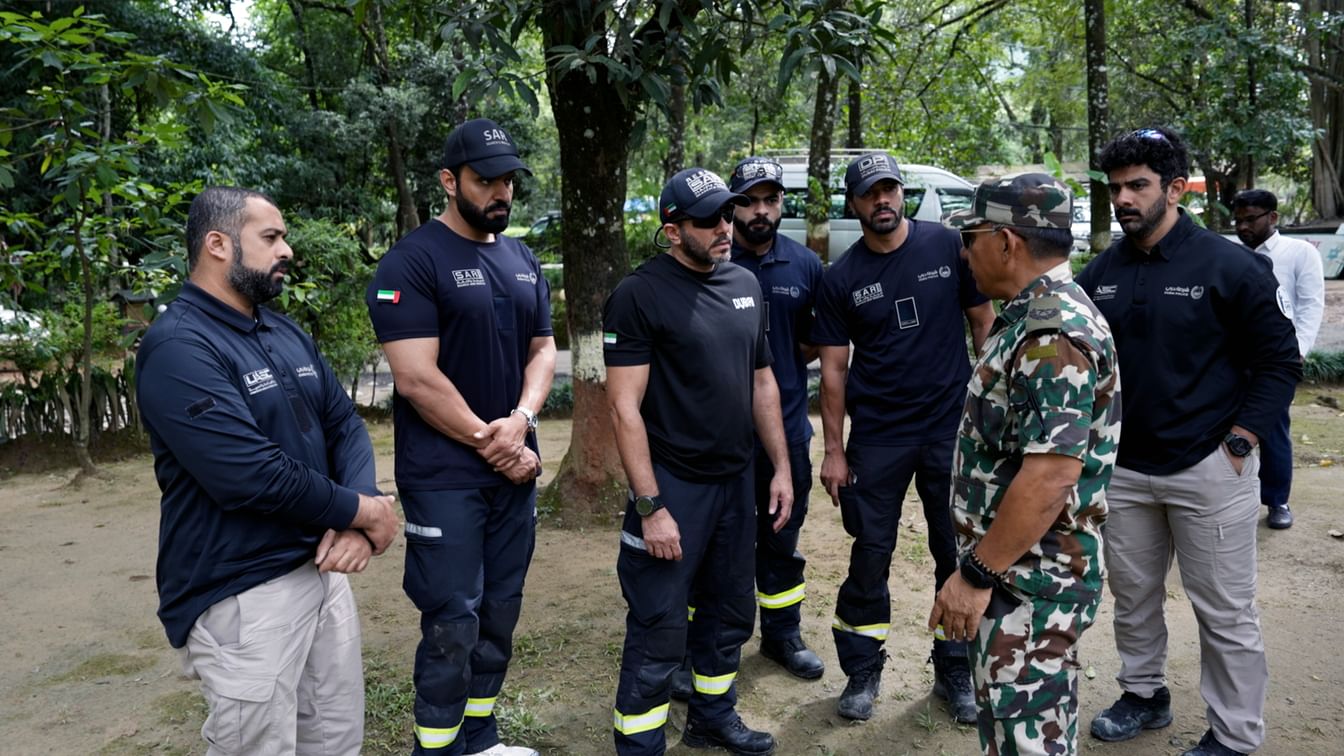 UAE Search and Rescue Team continues relief operations in Nepal’s Rasuwa