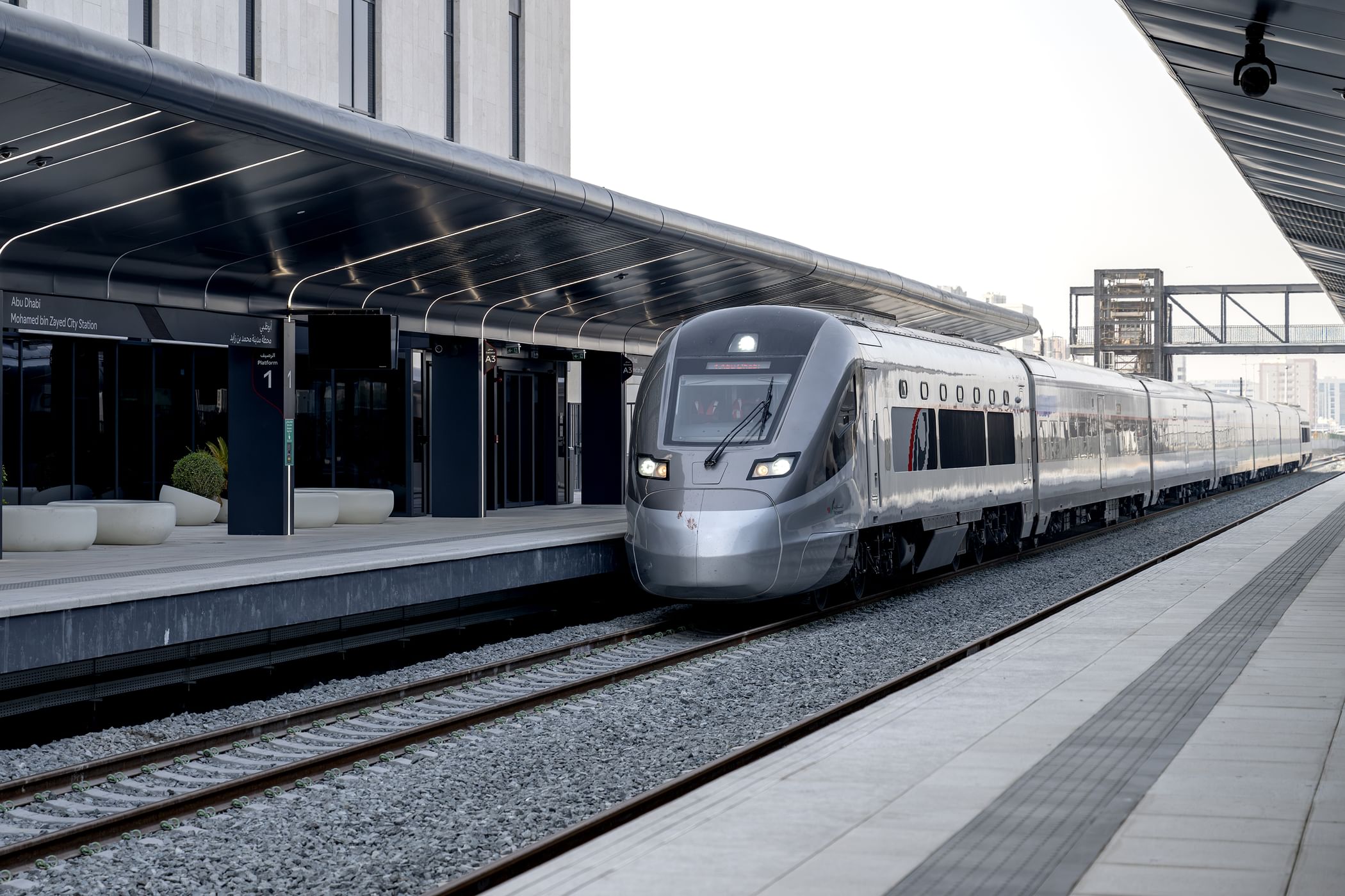 First Etihad Rail passenger service arrives from Fujairah in Abu Dhabi