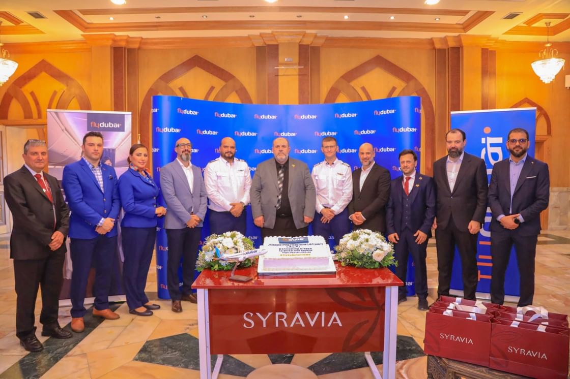flydubai celebrates inaugural flight to Aleppo